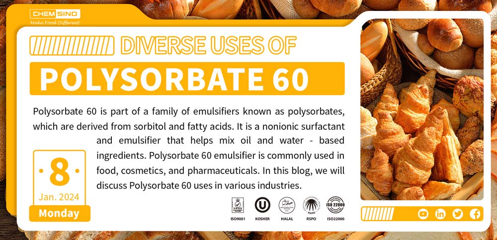 Diverse Uses of Polysorbate 60